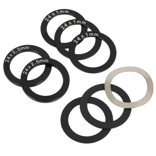 Photo produit de White Industries T47 Bottom Bracket Spacer Kit - 24mm