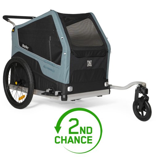 Slika izdelka Burley Bark Ranger XL Bike Trailer for Dogs - black/turquoise matt - 2nd Choice