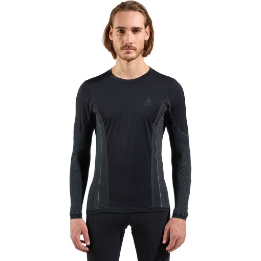 Foto de Odlo Camiseta Interior Manga Larga de Ciclismo Hombre - Performance Windshield Light - negro - odlo concrete grey