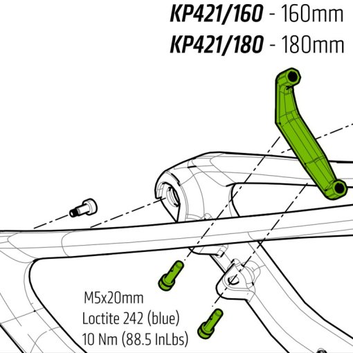 Foto de Cannondale KP421/ Adaptador Flatmount160