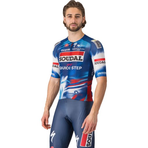 Foto de Castelli Maillot de Manga Corta Hombre - Climber&#039;s A/C Team Soudal Quick-Step - score/blue-red 150