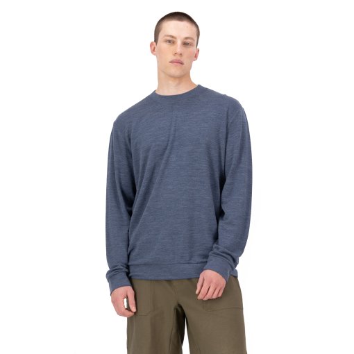 Photo produit de Mons Royale Horizon Mérinos Crew Homme - navy