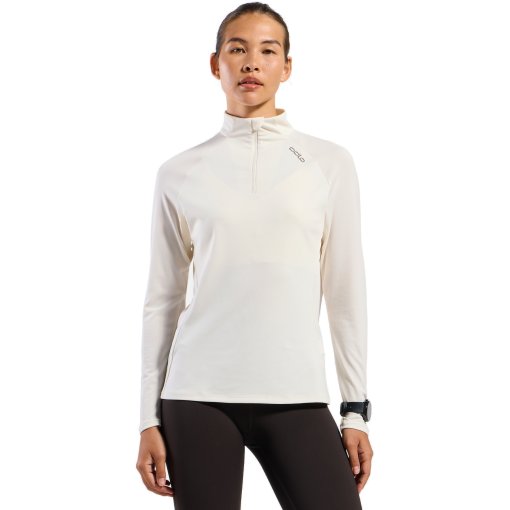 Picture of Odlo Essentials Ceramiwarm Half-Zip Running Mid Layer Women - gardenia