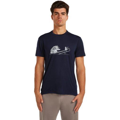 Produktbild von Icebreaker Merino Core T-Shirt Canoe Companions Herren - Midnight Navy