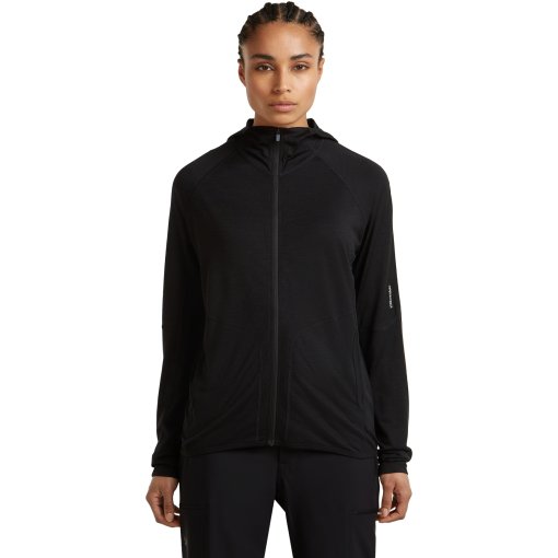 Foto de Icebreaker 150 MerinoFine™ Ace Sudadera con capucha y cremallera de manga larga para mujer - Black