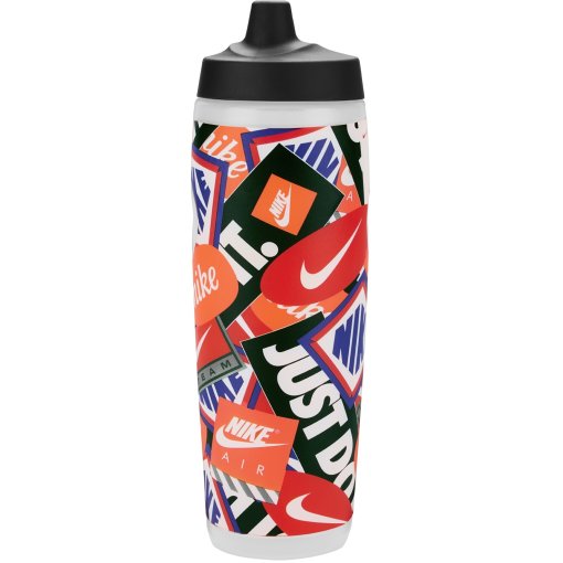 Produktbild von Nike Refuel Trinkflasche 24oz/709ml Graphic - clear/black/lt crimson/safety orange/white 918