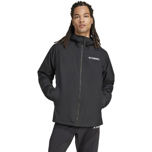 Photo produit de adidas Veste impermeable Homme - TERREX Multi 2L RAIN.RDY - noir/noir JN8804