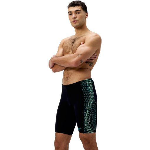 Produktbild von Speedo End+ Tech Panel Jammer Herren - black/turquoise gem