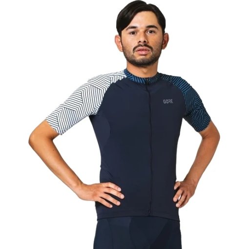 Immagine prodotto da GOREWEAR Maglia a Maniche Corte Uomo - C5 - orbit blue/bianco AU01