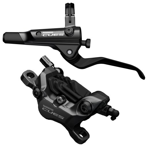 Produktbild von Shimano CUES BL-U8000 + BR-U8020 Scheibenbremse - Post Mount | 4-Kolben | J-Kit - links (L) | vorn (F)