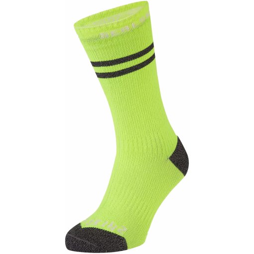 Foto de SealSkinz Calcetines Medianos Impermeables - Scoulton Warm Weather con Hydrostop - Neon Yellow
