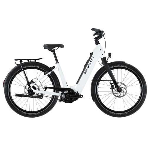 Kuva tuotteesta Simplon Kagu :e Cues 6000 - 27.5&quot; Easy Entry Trekking-sähköpyörä - 2026 - C2B31 - Pearl White Metallic (Glossy)