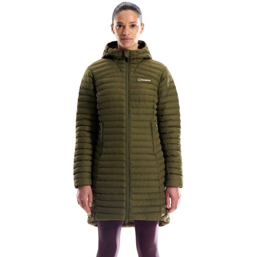 Photo produit de Berghaus Nula Micro Veste thermique synthétique longue pour femme - Cheviot Green