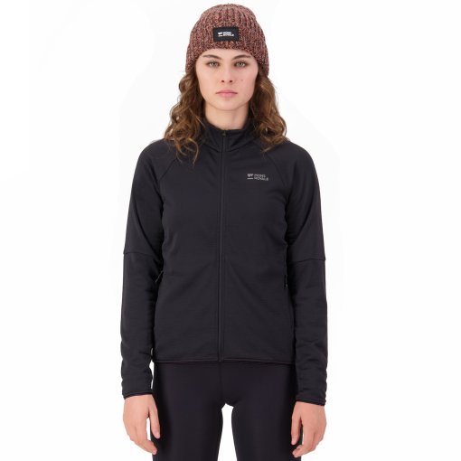 Picture of Mons Royale Quad Merino Fleece Jacket Women - black
