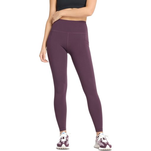 Immagine prodotto da New Balance Legging Donna  - Sleek Pocket High Rise 27&quot; - Plum Brown