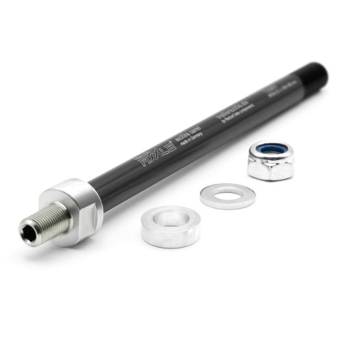 Foto de Radoxx Components Eje Pasante - Trailer AxXle - para Remolques de Bicicleta | 12x177/197mm - M12x1.0 | 194-200mm | TA016