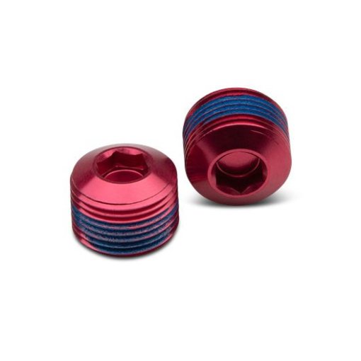 Photo produit de Crankbrothers Hex Embouts pour Pédales (2 pièces) - rouge