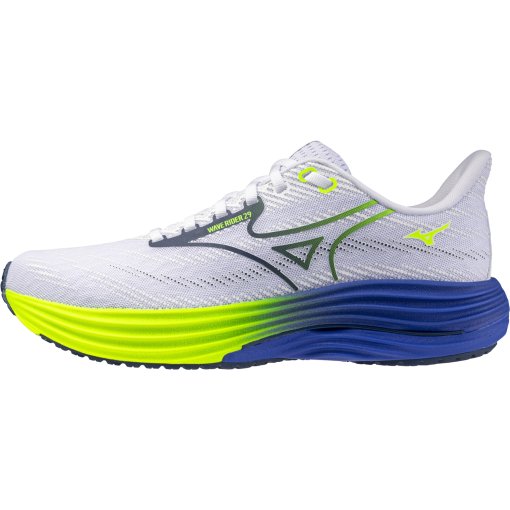 Foto de Mizuno Zapatillas Running Hombre - Wave Rider 29 - Blanco/Estate Blue/Lightning Yellow