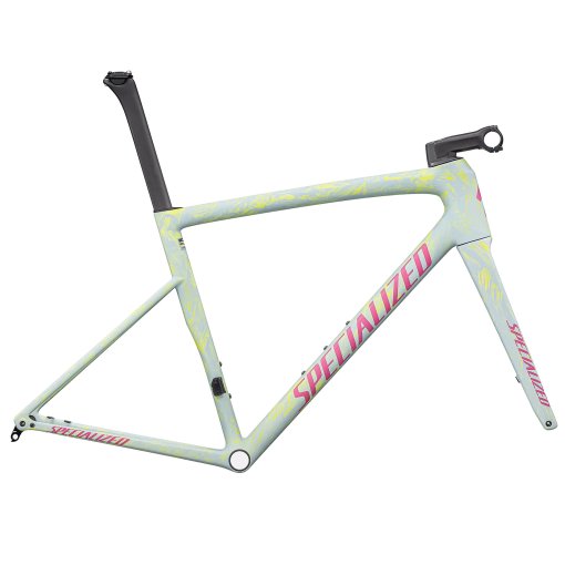 Foto de Specialized Cuadro Bicicleta Carretera Carbono - TARMAC SL8 - 2025 - satin ion metallic / sea foam strata / rebel pink