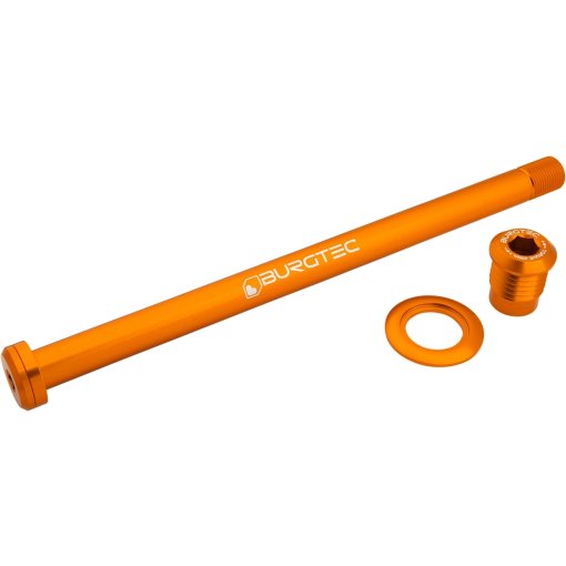 Picture of Burgtec Thru Axle - Rear | 12x148mm Boost | M12x1 | 186mm | for Orbea - iron bro orange