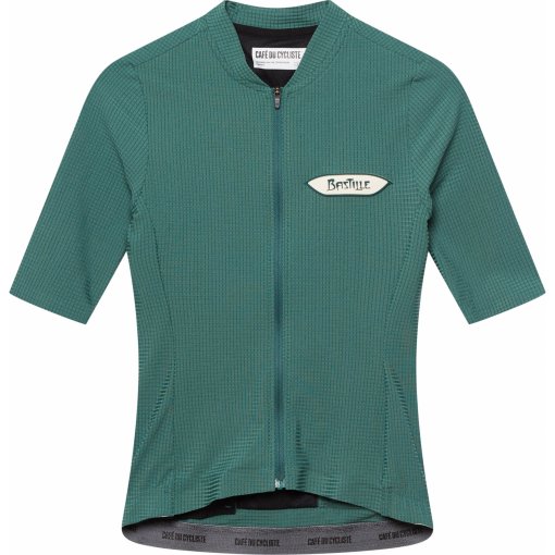 【新品】Cafe du Cycliste イングリッド XL アルパイングリーン フード付きロングスリーブジャージ【Ingrid】｜Cafe du Cycliste