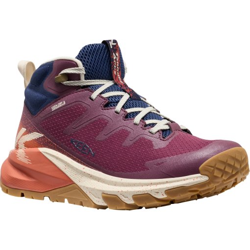 Produktbild von KEEN Targhee Apex Mid Wasserdichte Wanderschuhe Damen - Fig/Burnt Brick