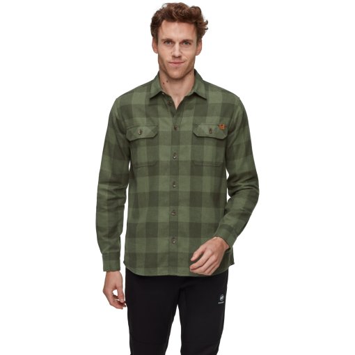 Foto de Mammut Camisa de Franela Hombre - Tamaro - marsh-dark marsh