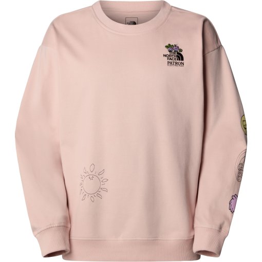 Foto de The North Face Sudadera Unisex - Mountain Cleanup Oversized - Pink Moss