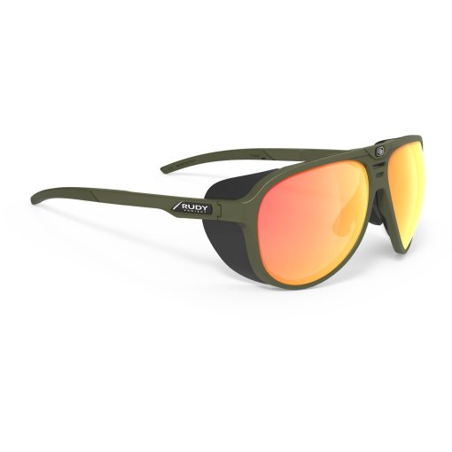 Picture of Rudy Project Stardash Glasses - Olive (Matte)/Multilaser Orange