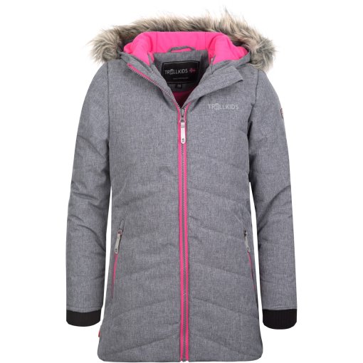 Foto de Trollkids Chaqueta Niña - Lifjell - Grey Melange/Magenta