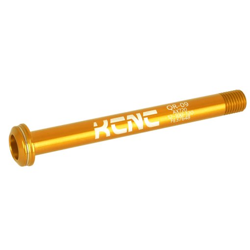 Productfoto van KCNC Thru Axle KQR09 - 12x100mm - 7075AL - gold