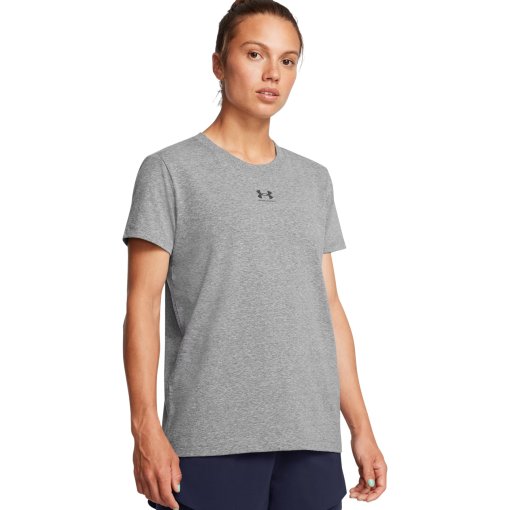 Productfoto van Under Armour UA Rival Core Shirt met korte mouwen dames - Castlerock/Black