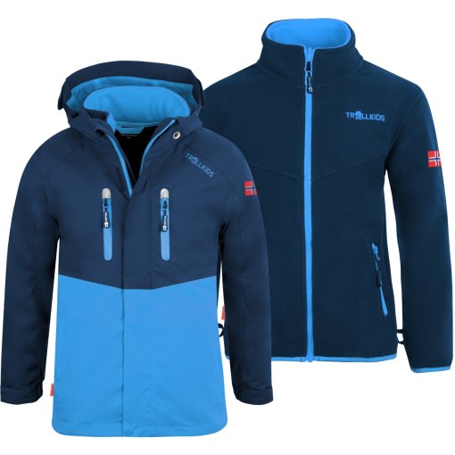 Foto de Trollkids Chaqueta 3 en 1 Niño - Bryggen - Navy/Medium Blue