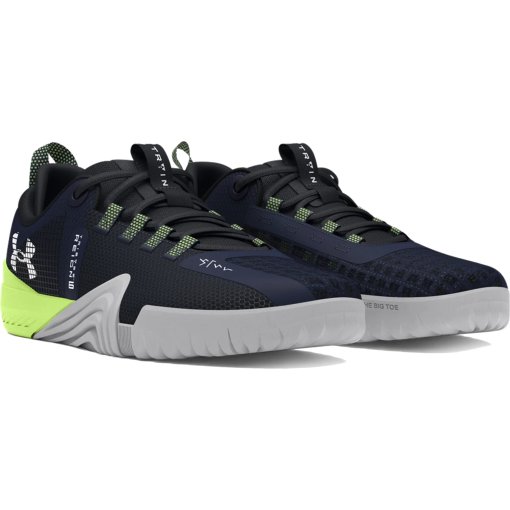 Foto de Under Armour Zapatillas de Entrenamiento Hombre - UA Reign 6 - Midnight Navy/Morph Green/Blanco