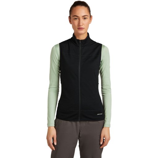 Foto de Icebreaker Chaleco Mujer - Merino 300 RealFleece™ Descender - Negro