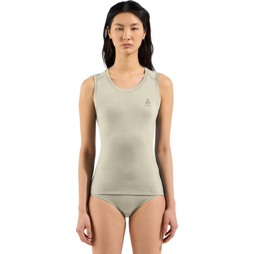 Foto de Odlo Camiseta Interior sin Mangas Mujer - Natural Merino 160 - agate gray