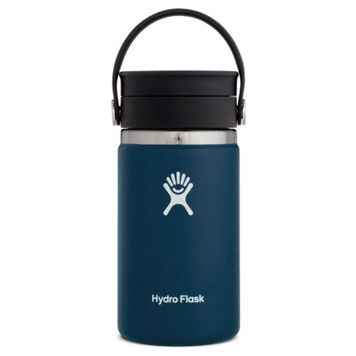 Foto de Hydro Flask Botella Térmica - 12 oz Wide Mouth + Tapa Flex Sip Lid - 354 ml - Indigo