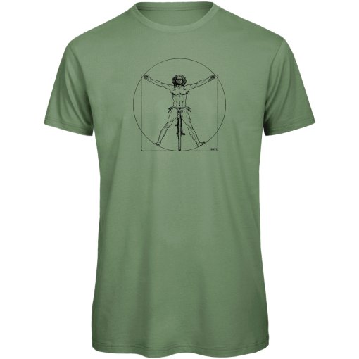 Produktbild von RTTshirts DaVinci Fahrrad T-Shirt Herren - hellgrün
