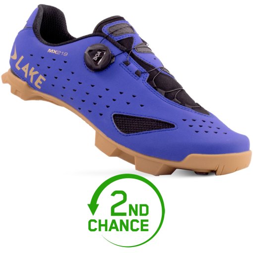 Produktbild von Lake MX219 MTB Schuhe Herren - Breit - strong blue/gold - B-Ware
