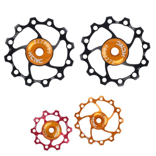 Productfoto van KCNC Jockey Wheels Aluminium Deralleurwieltjes met Keramische Lager (Paar) - colored