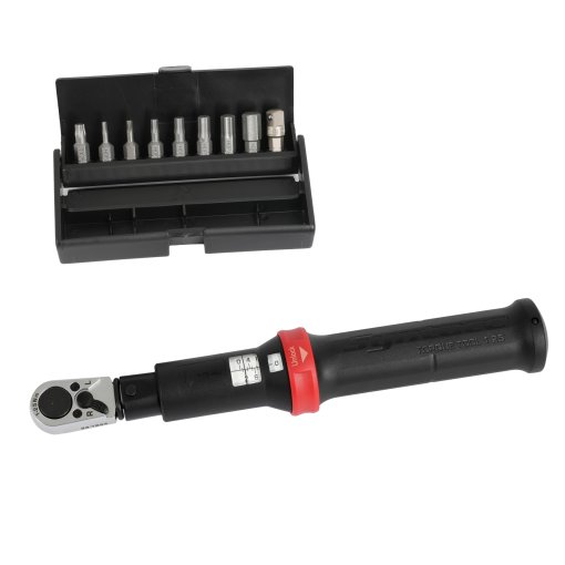 Produktbild von Syntace Testsieger Edition - Torque Tool 1-25 + Bit-Set 9-tlg - schwarz/rot
