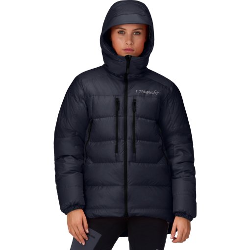 Produktbild von Norrona trollveggen down800 Daunenjacke mit Kapuze Damen - Caviar