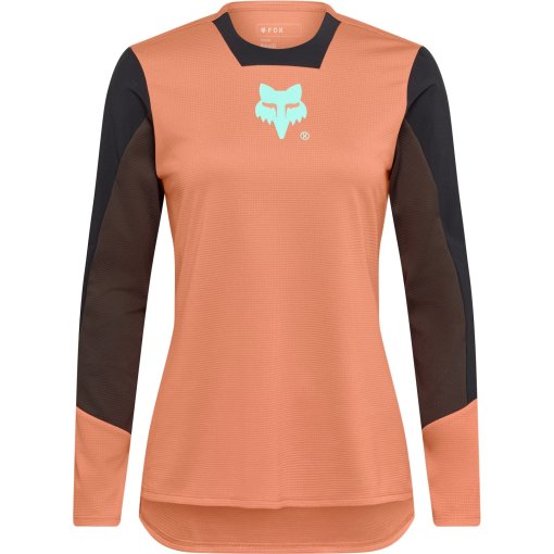Foto de FOX Maillot de Manga larga MTB Mujer - Defend - Elevated - coral