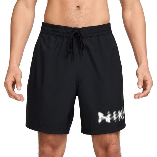 Immagine prodotto da Nike Pantaloncini Uomo - Dri-FIT Form 7&quot; Unlined Swoosh - nero/bianco HJ3105-010