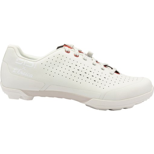 Productfoto van Sidi Polvere Gravel-schoenen - Ice White Dark Red