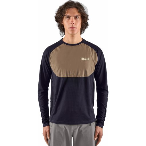 Foto de PEdALED Camiseta de Manga Larga Hombre - Yama Trail Power Dry® - Dark Navy
