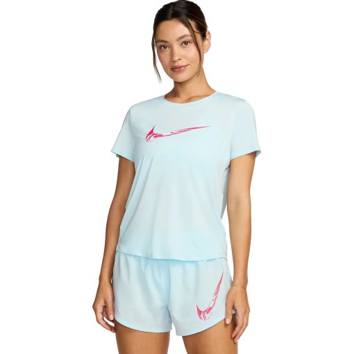 Photo produit de Nike T-Shirt Femme - One Dri-FIT - glacier blue/aster pink FV6373-474