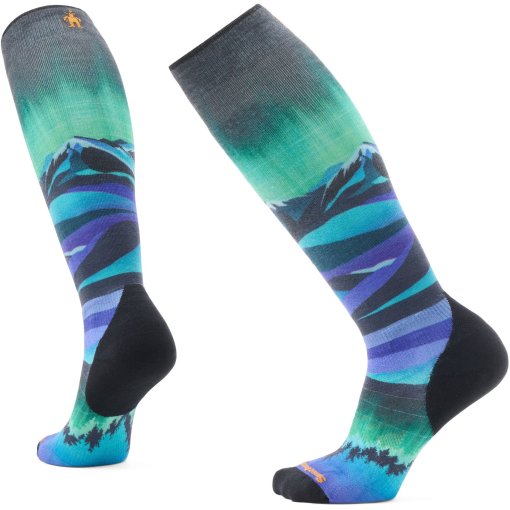 Foto de SmartWool Calcetines Esquí Mujer - Targeted Cushion Compression Print OTC - 001 negro