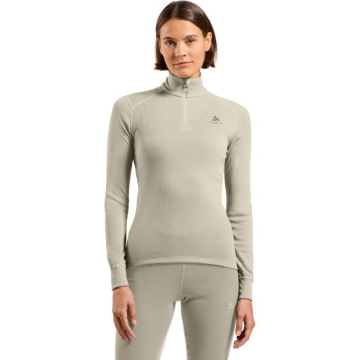 Foto de Odlo Camiseta Interior Manga Larga Mujer - Active Warm Half-Zip Turtleneck - agate gray