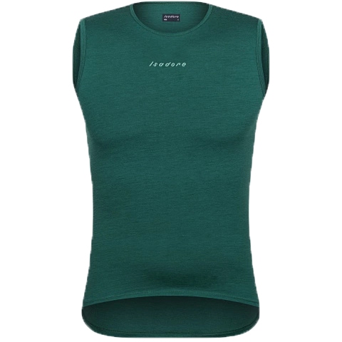 Productfoto van Isadore Merino Hemd zonder mouwen voor heren - Smoke Pine